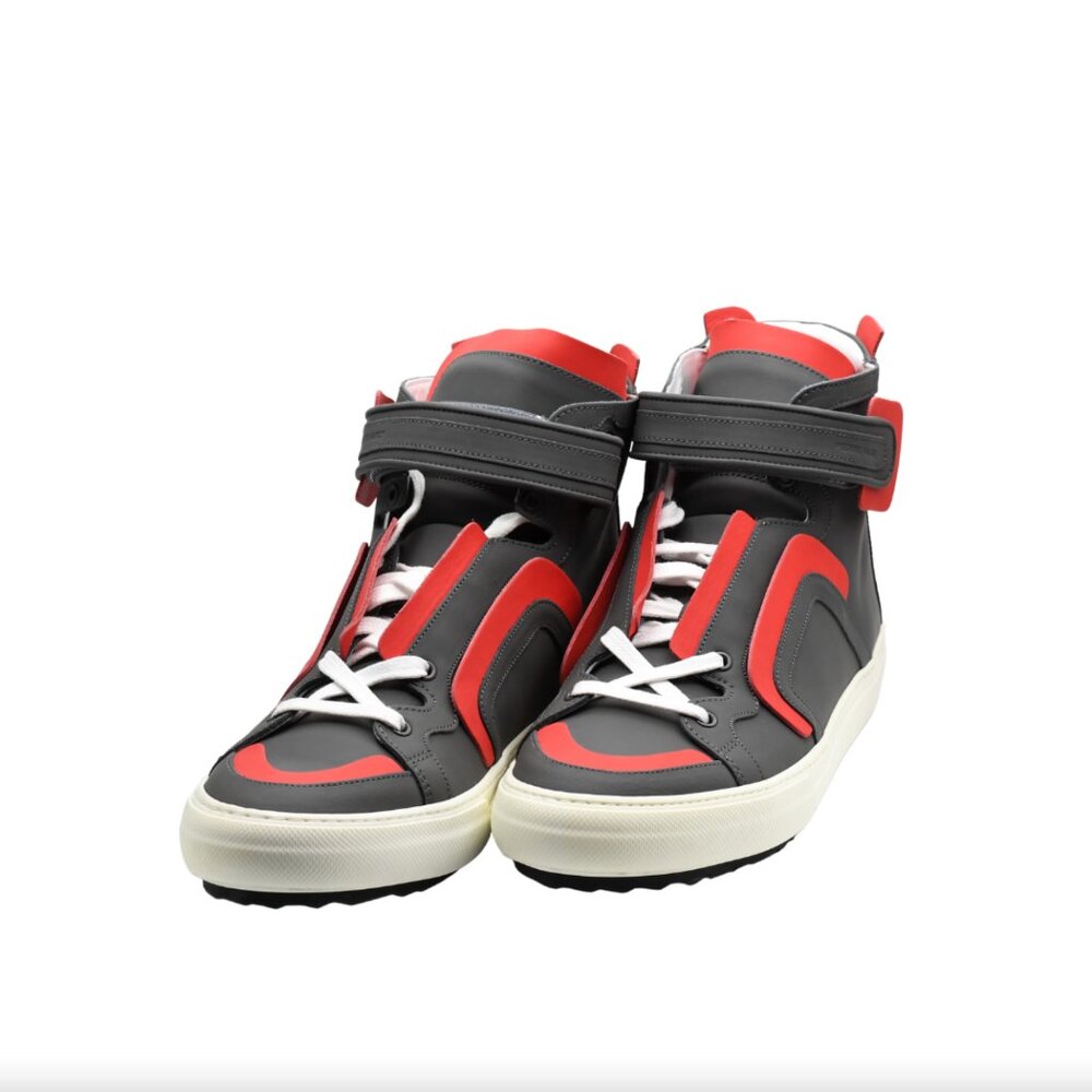 Pierre Hardy High-Top Sneakers Red and Black - With Original Box